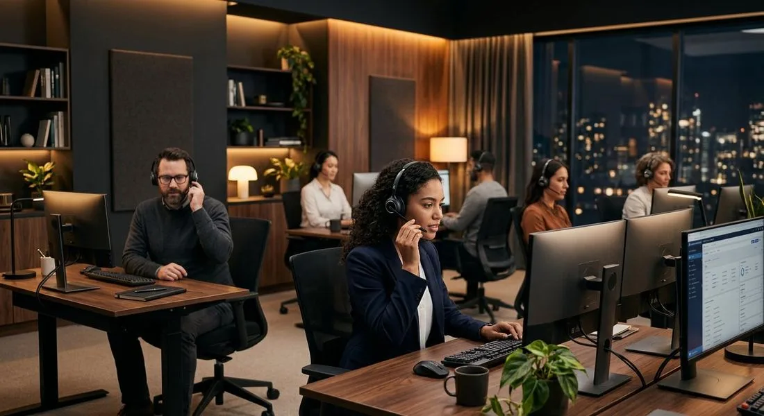 NR Global Hub support team at work